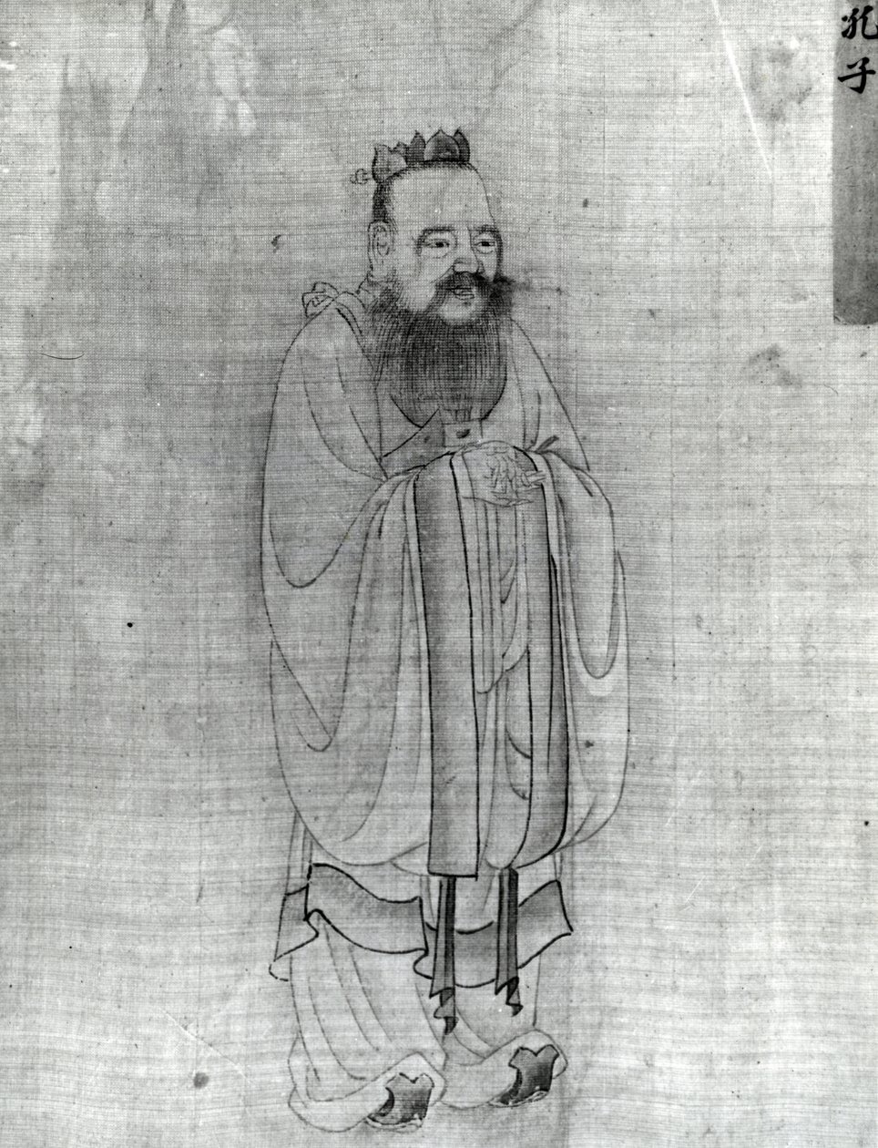 孔子（墨水在纸上） 作者 中文学校