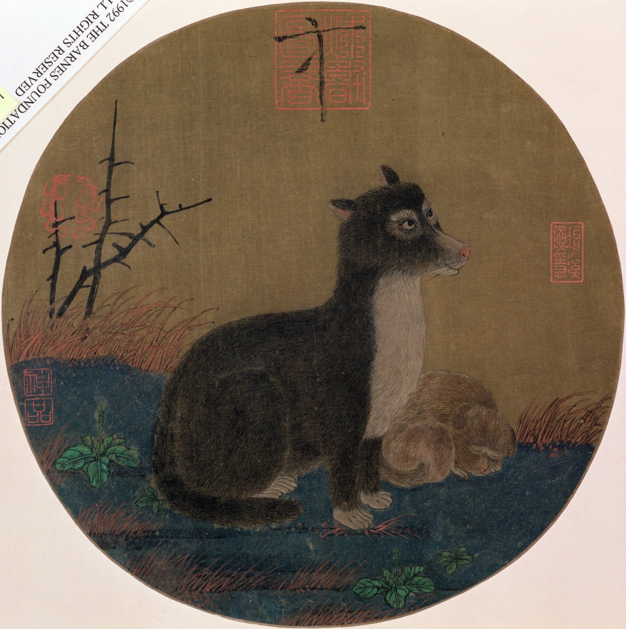 狗，Hui-Tsung王朝，1100-35 作者 中文学校
