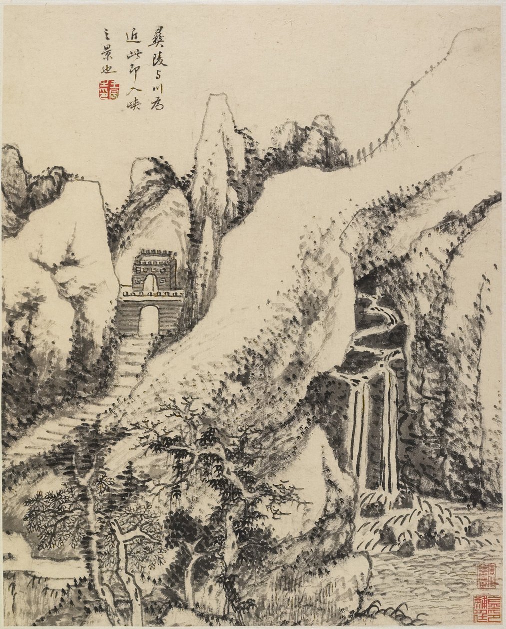 风景（纸上墨水） 作者 中文学校