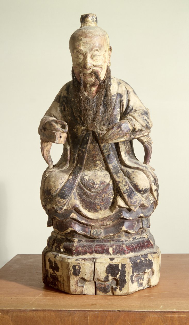 老子（c.604-531）戴着大师的王冠（漆木） 作者 中文学校