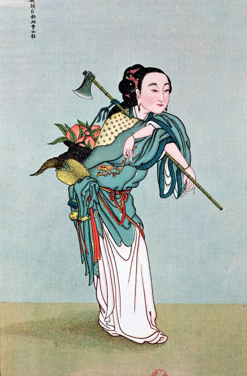 Ma Kou Carrying Medicinal Plants，来自19世纪末Henri Dore神父的作品 作者 中文学校