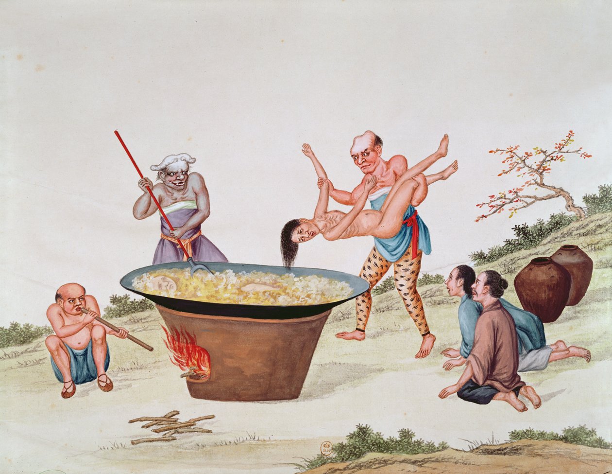 将女人闯入沸水（纸上wc） 作者 中文学校