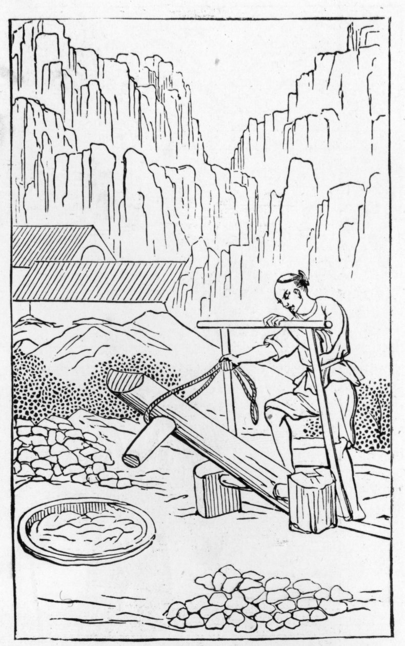 从一系列中国制造的插图中敲击粘土（全系列见384116和384117） 作者 中文学校