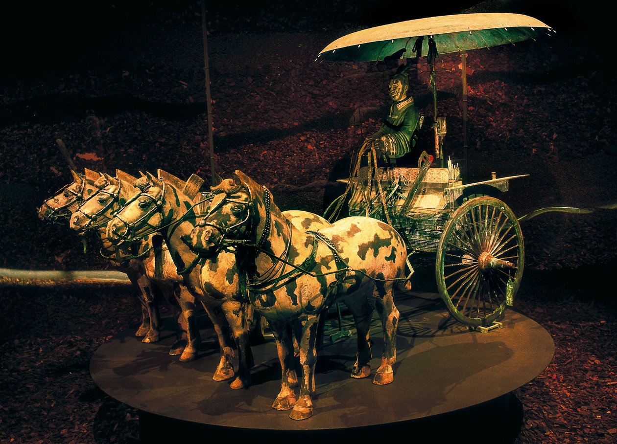 Quadriga，秦朝，公元前 221-206 年（青铜雕塑） 作者 中文学校