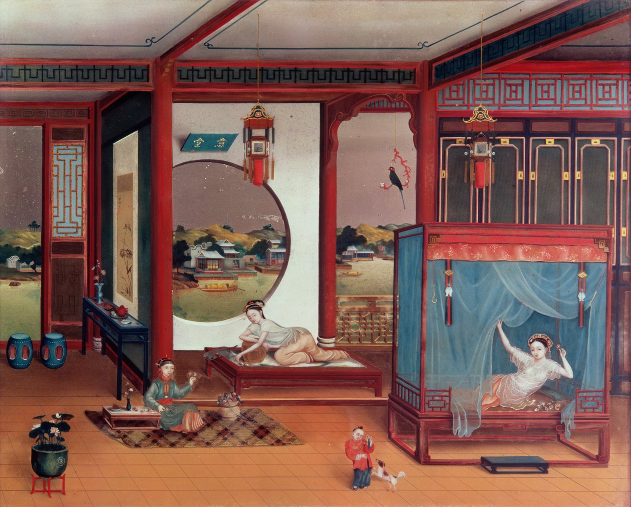 内部场景 作者 中文学校