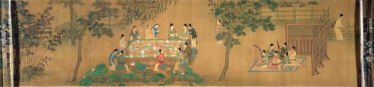 学者在竹园里聚会 作者 中文学校