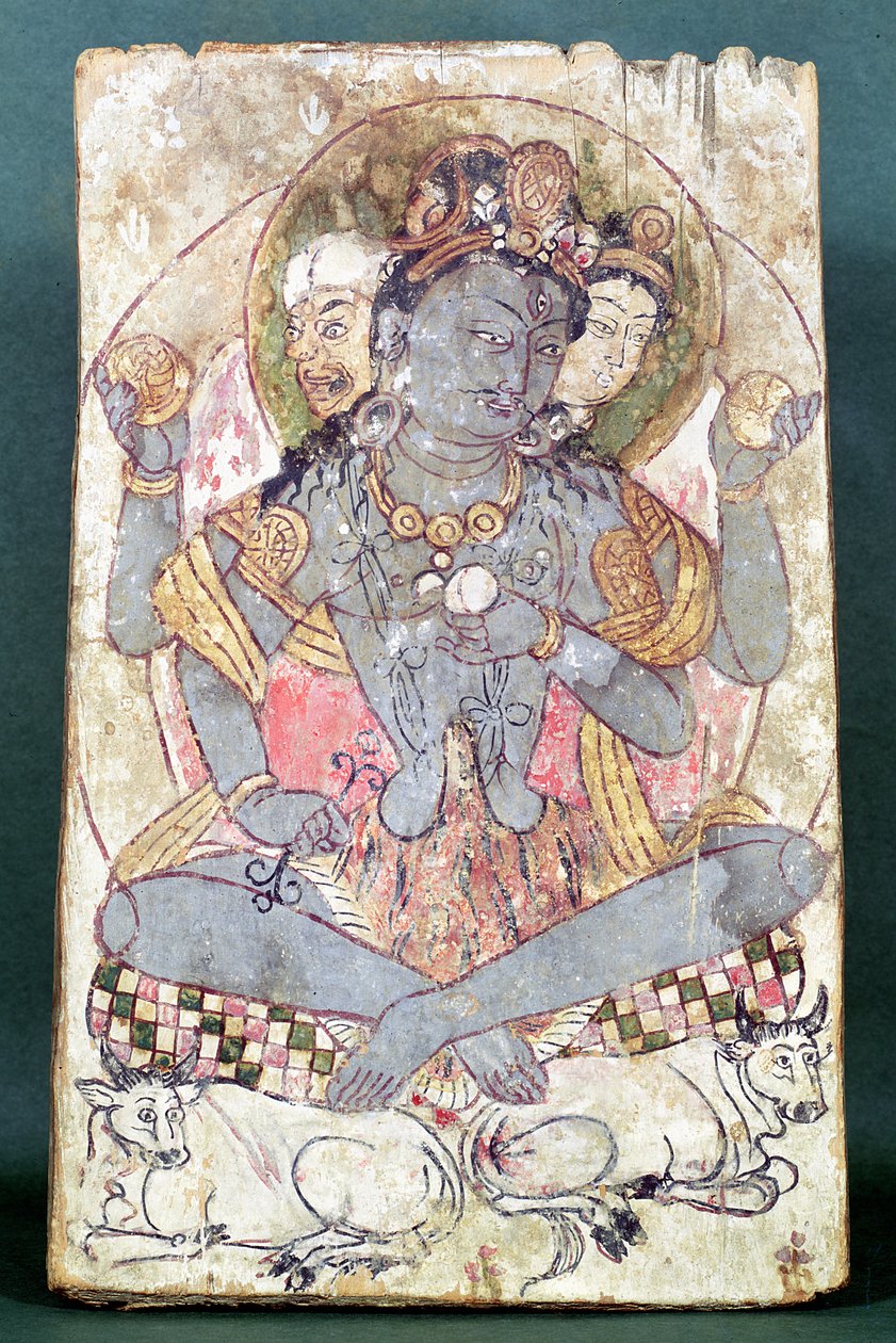 湿婆神像，出自于阗的丹丹-乌力格，约公元前 500-527 年 作者 中文学校