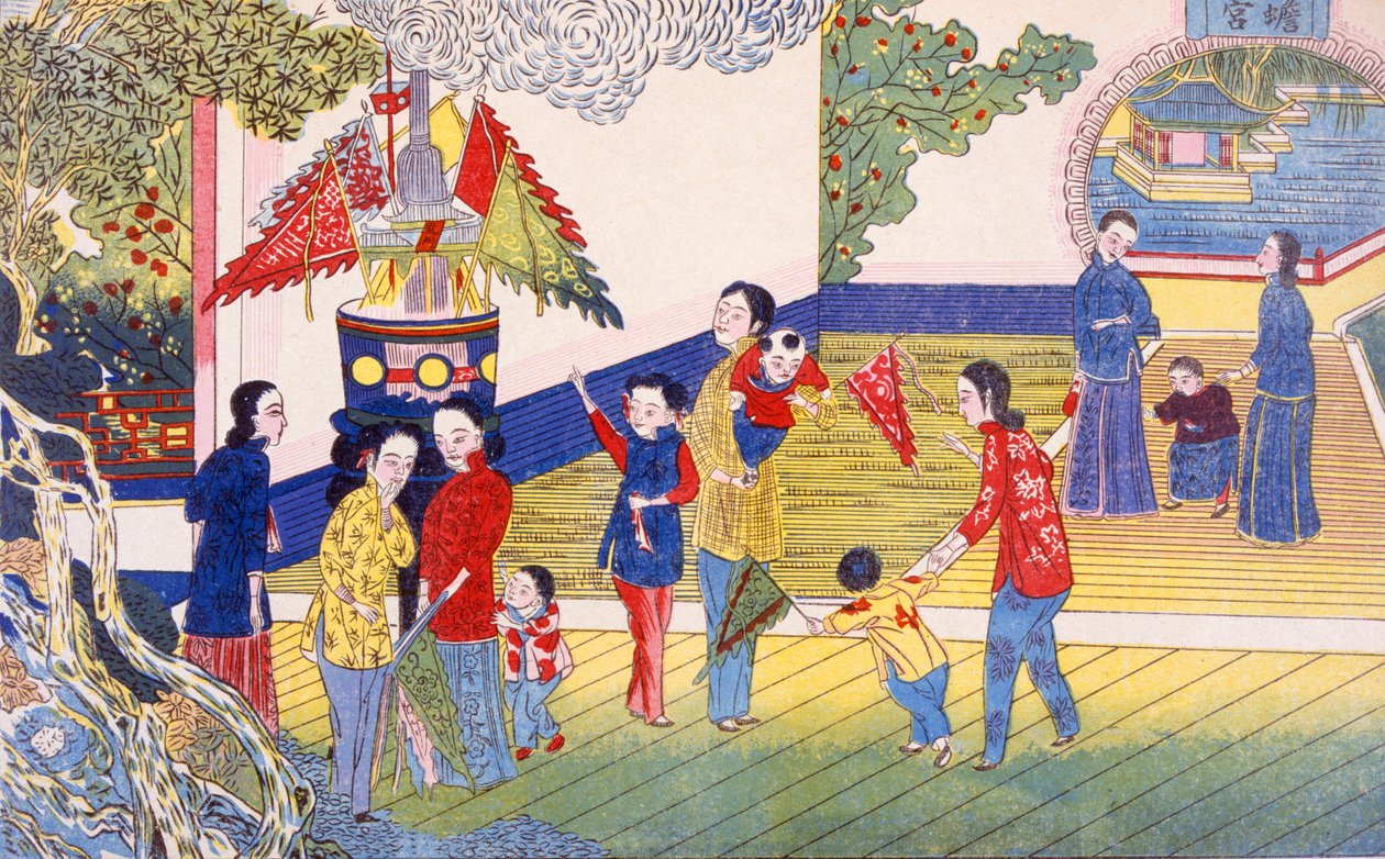 Tchoung TsieouChangYué（木版画） 作者 中文学校