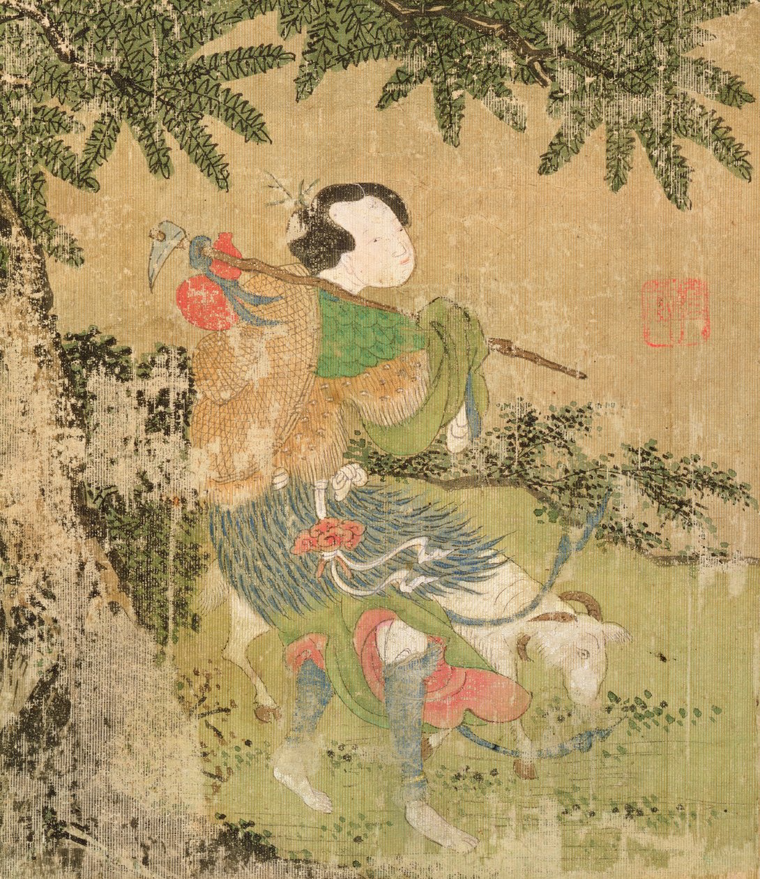 旅行者，1700（丝绸上的wc） 作者 中文学校