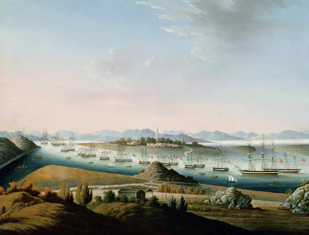 黄埔的看法，c.1840 作者 中文学校