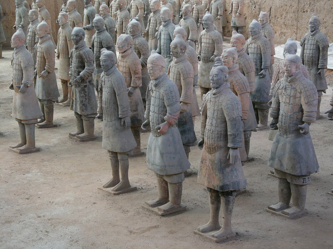 西安博物馆，史皇帝陵墓中的兵马俑 作者 中文学校