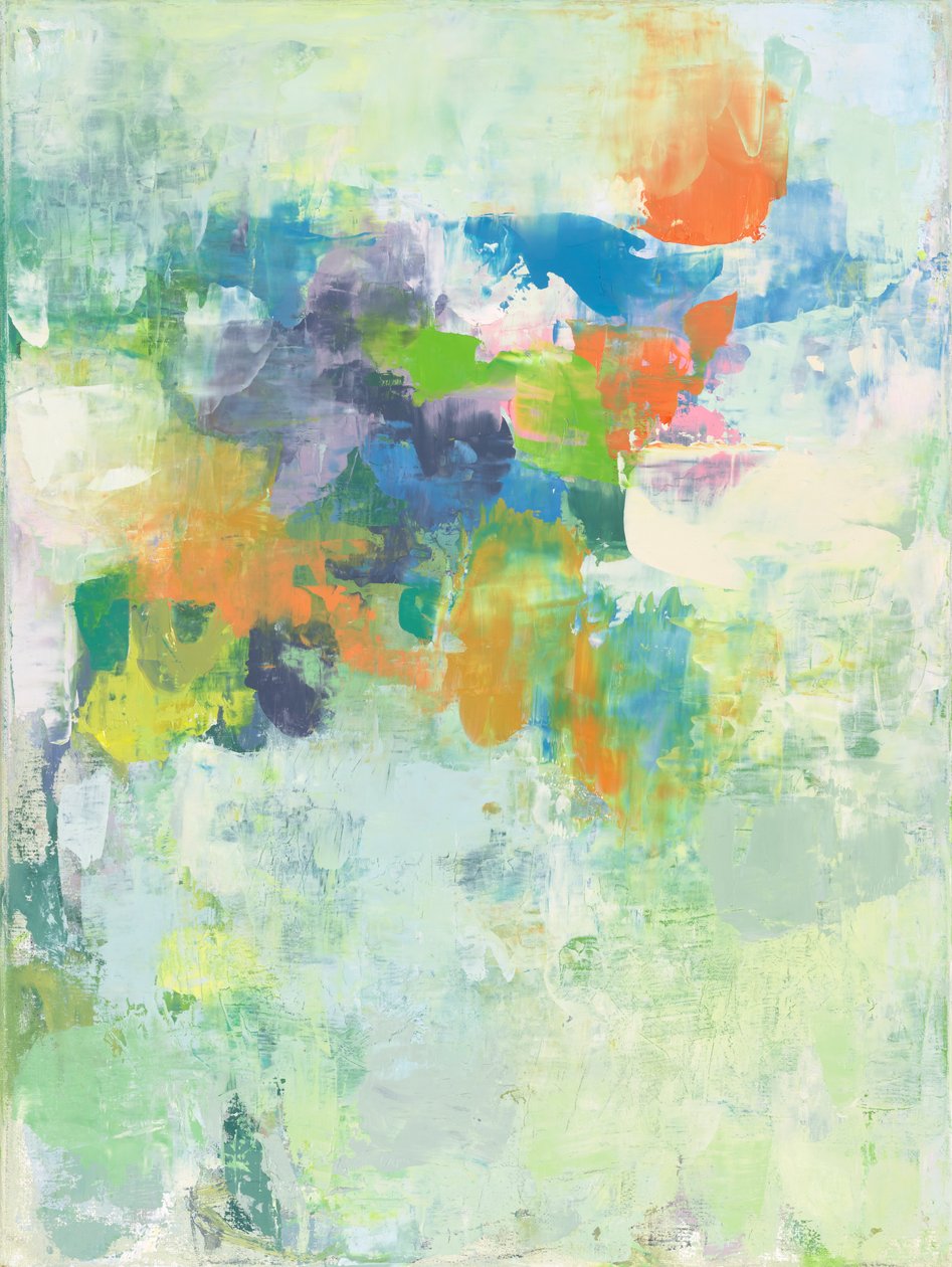 抽象构图 VII，2023 年（亚麻布油画） 作者 曹庆芬