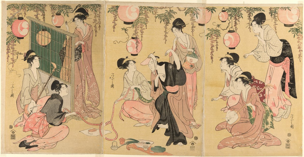模仿《游园惊梦》（Mitate Yuranosuke yukyo） 作者 Chobunsai eisi