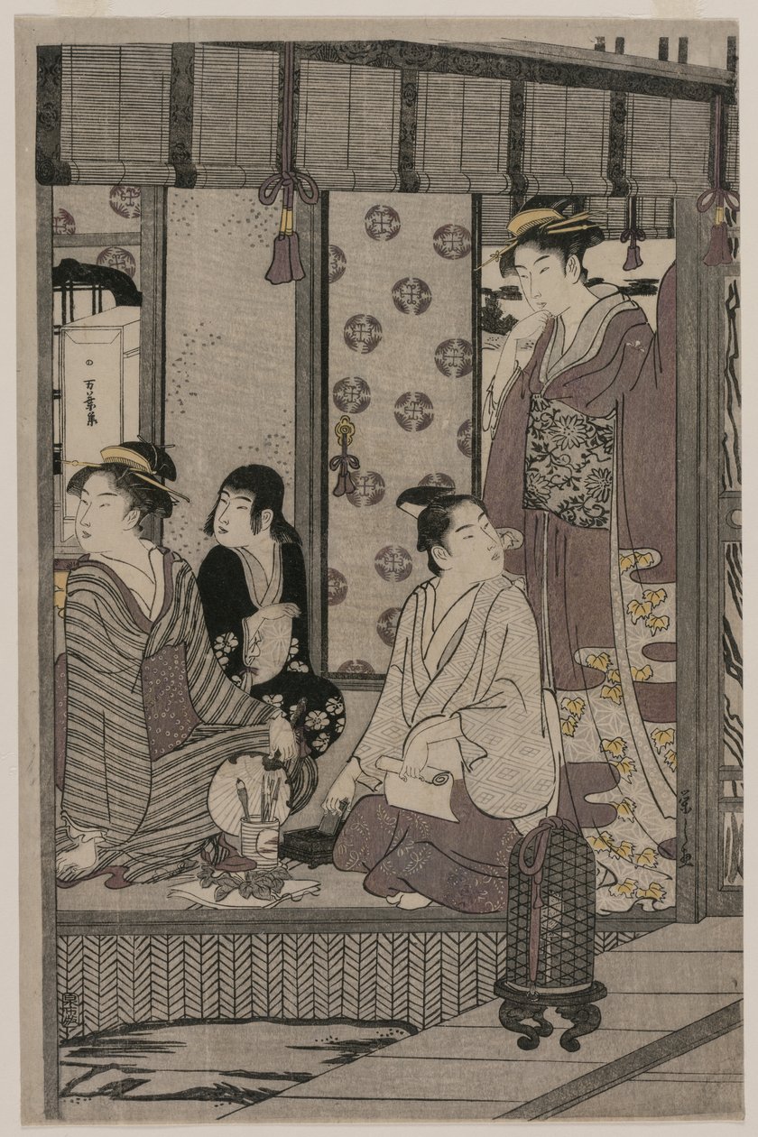朝花夕拾（选自《源氏物语》系列中的优雅现代服饰） 作者 Chobunsai eisi