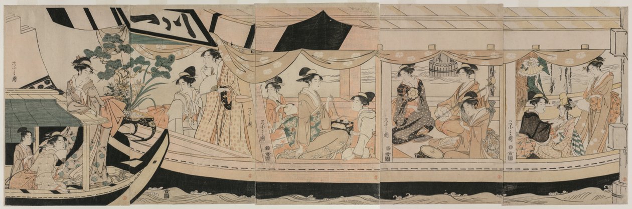 卡瓦伊奇丸号游船上的派对 作者 Chobunsai eisi