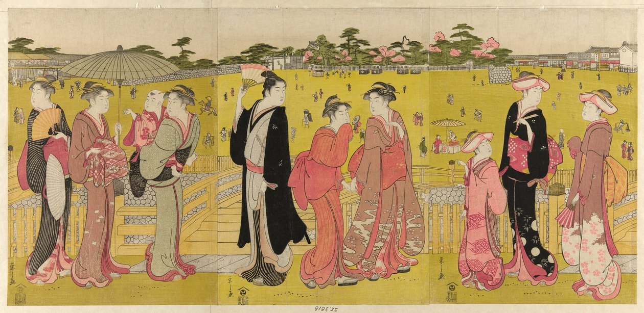 在上野三桥附近漫步 作者 Chobunsai eisi