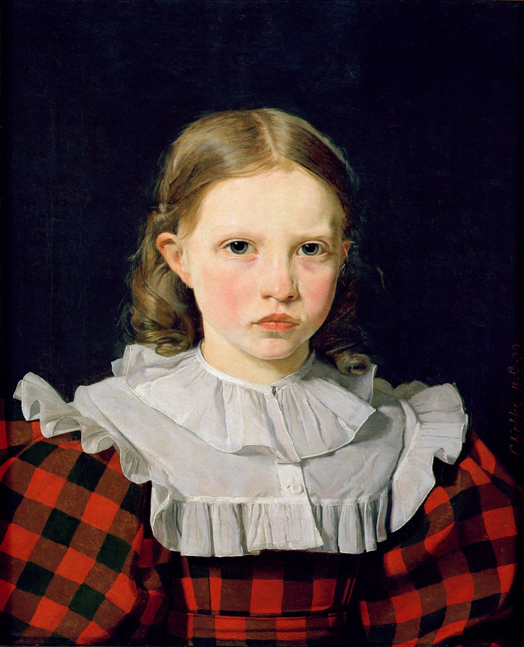 Adolphine Kobke的肖像（1820  -  80）1832年6月19日 作者 Christen Schjellerup Købke