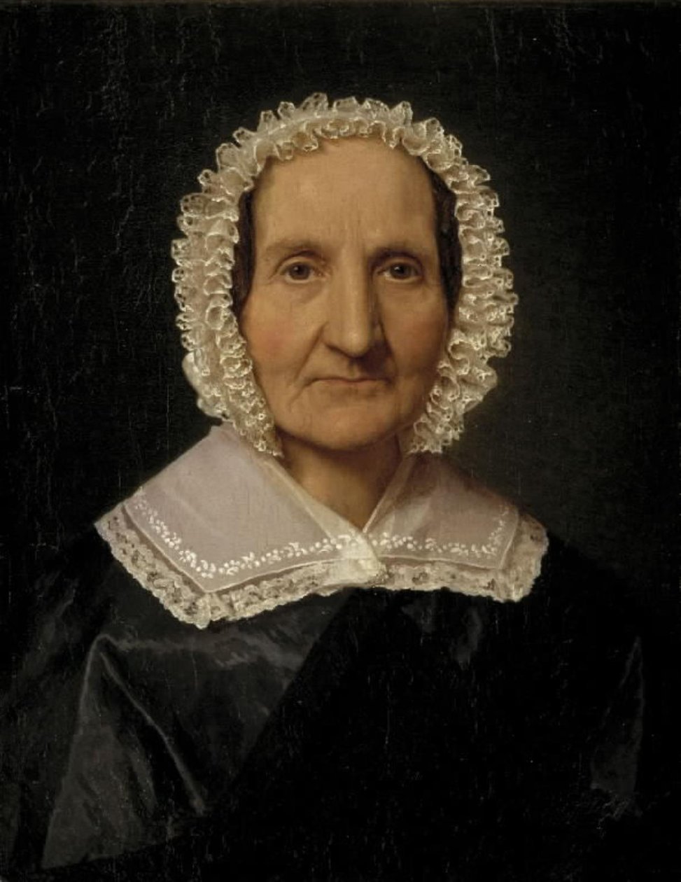 Juliane Dorothea Købke，女，Ratz，艺术家的岳母 作者 克里斯汀·科布（ChristenKøbke）