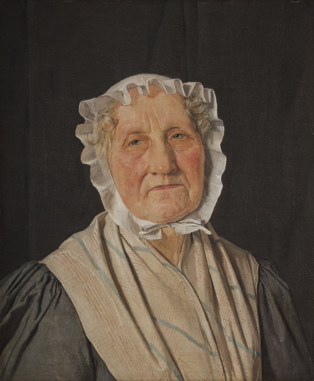 艺术史学家N.L.Høyen的母亲Inger Margrethe Høyen, née Schrøder的画像 作者 克里斯汀·科布（ChristenKøbke）