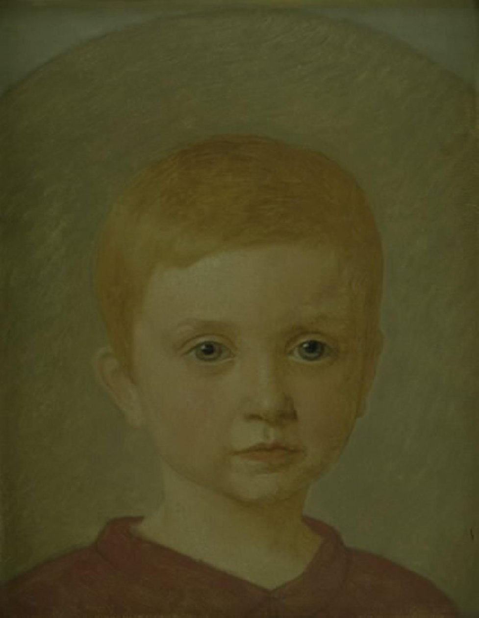 艺术家的幼年儿子彼得的肖像 作者 克里斯汀·科布（ChristenKøbke）