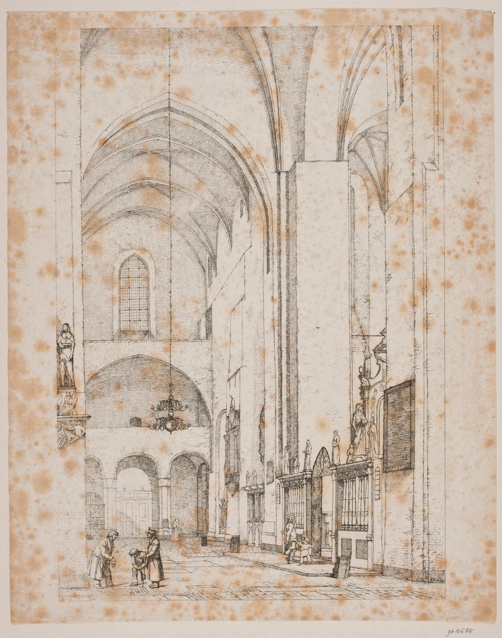 奥胡斯大教堂北中庭内部远景 作者 克里斯汀·科布（ChristenKøbke）