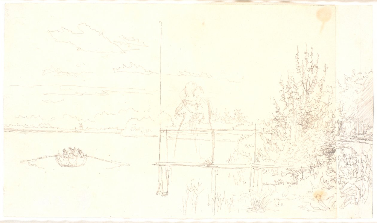 从Dosseringen经Sortedamssøen向Nørrebro的方向看去。 作者 克里斯汀·科布（ChristenKøbke）