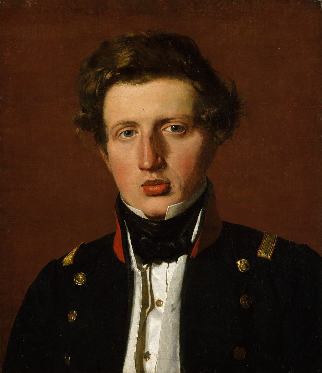 Valdemar Hjartvar Købke 1813-1893，艺术家的兄弟，约1838年。 作者 克里斯汀·科布（ChristenKøbke）