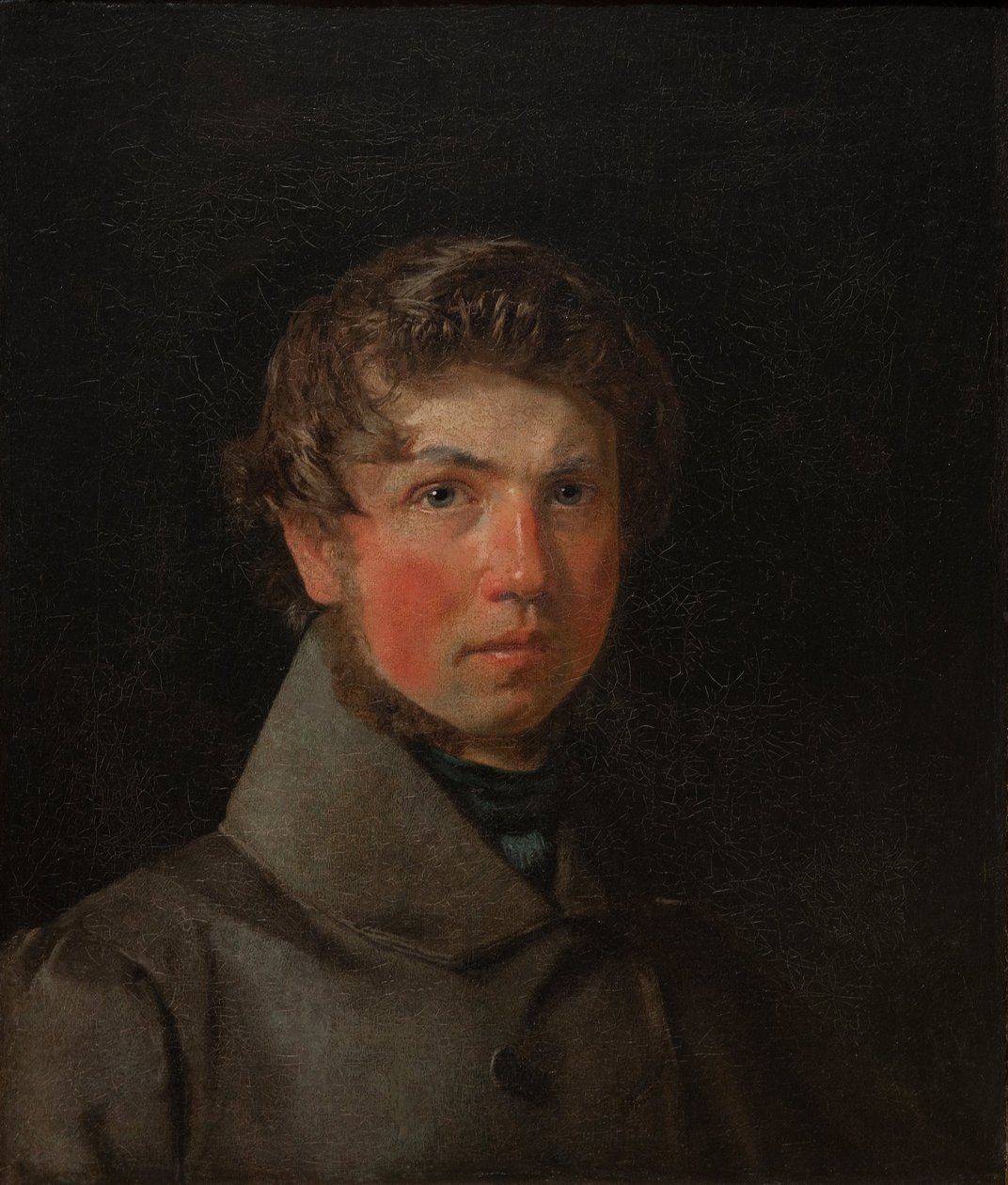 自画像，约1833年 作者 Christen Schjellerup Købke