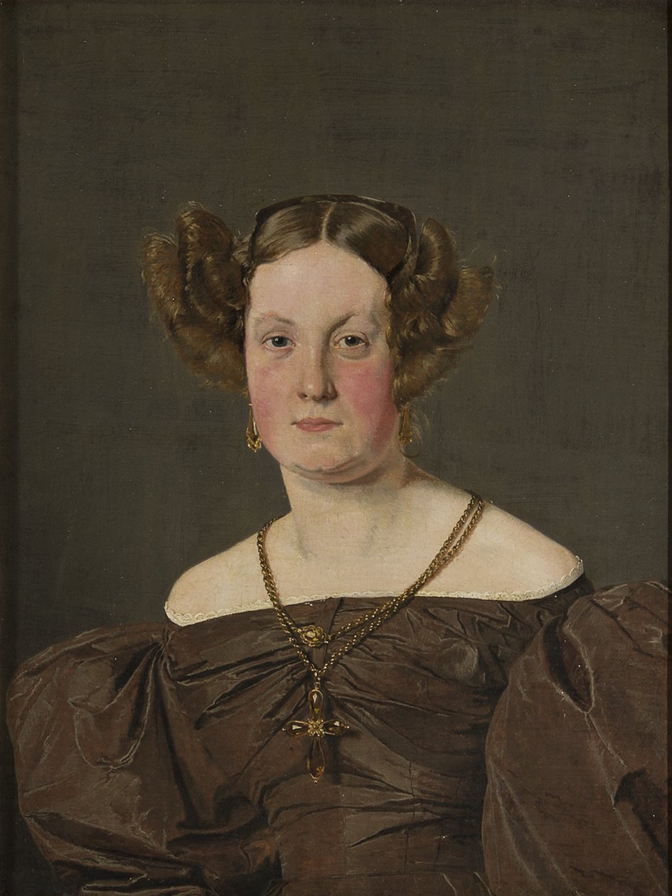 Th Petersen太太，没有Roepstorff，1833年 作者 Christen Schjellerup Købke