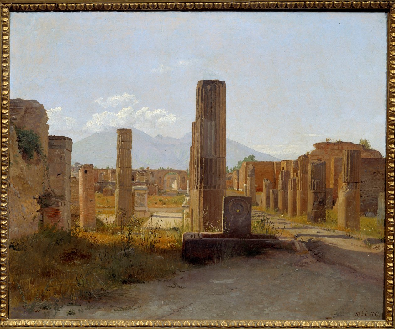 The Pompei Forum. Painting by Christian Kobke (1810-1848) 作者 克里斯汀·谢勒鲁普·科布克