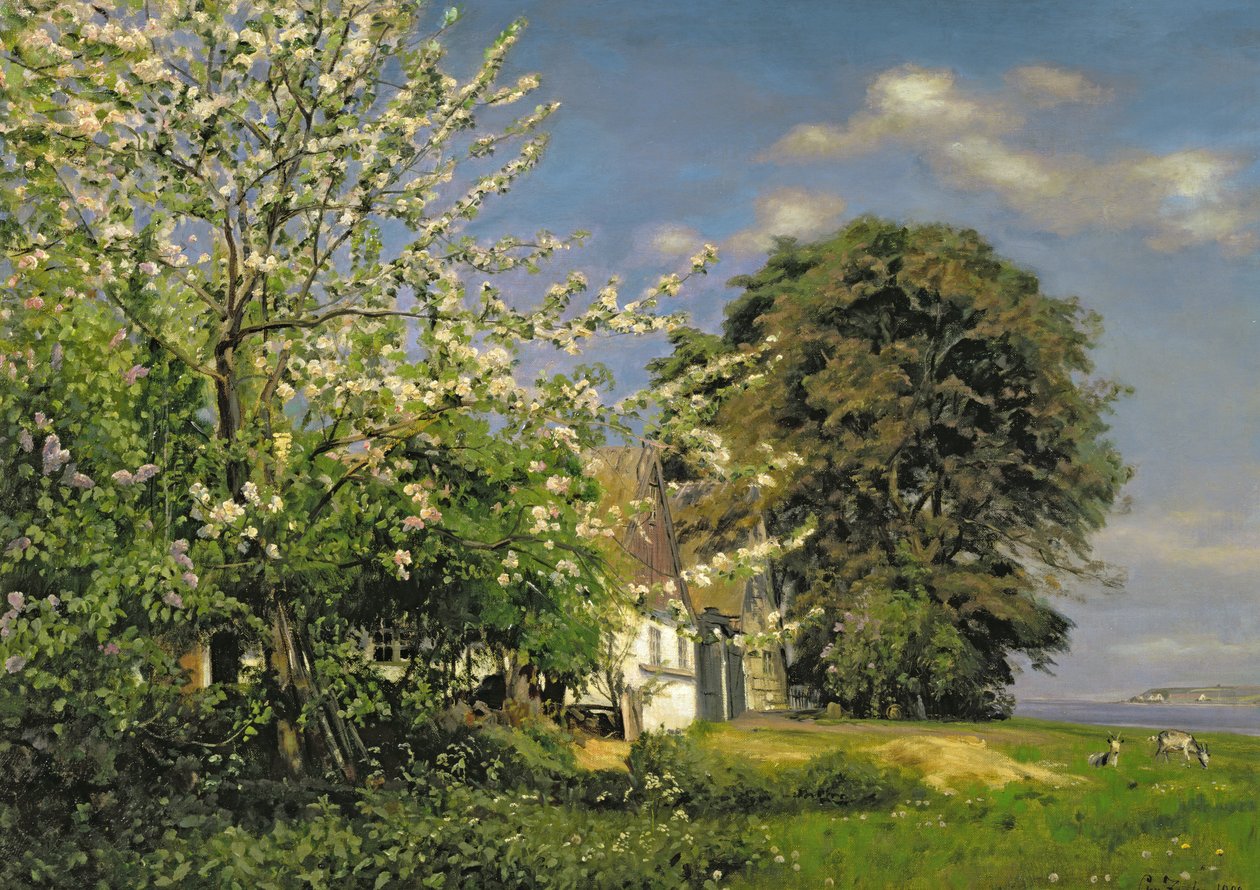 春天开花，1908年 作者 克里斯蒂安·扎乔（Christian Zacho）