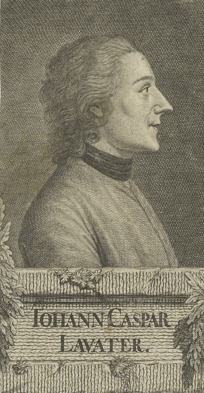 诗人和相学家约翰·卡斯珀·拉瓦特（Johann Kaspar Lavater）的肖像1741-1801，1773年。 作者 克里斯蒂安·弗里德里希·弗里茨奇