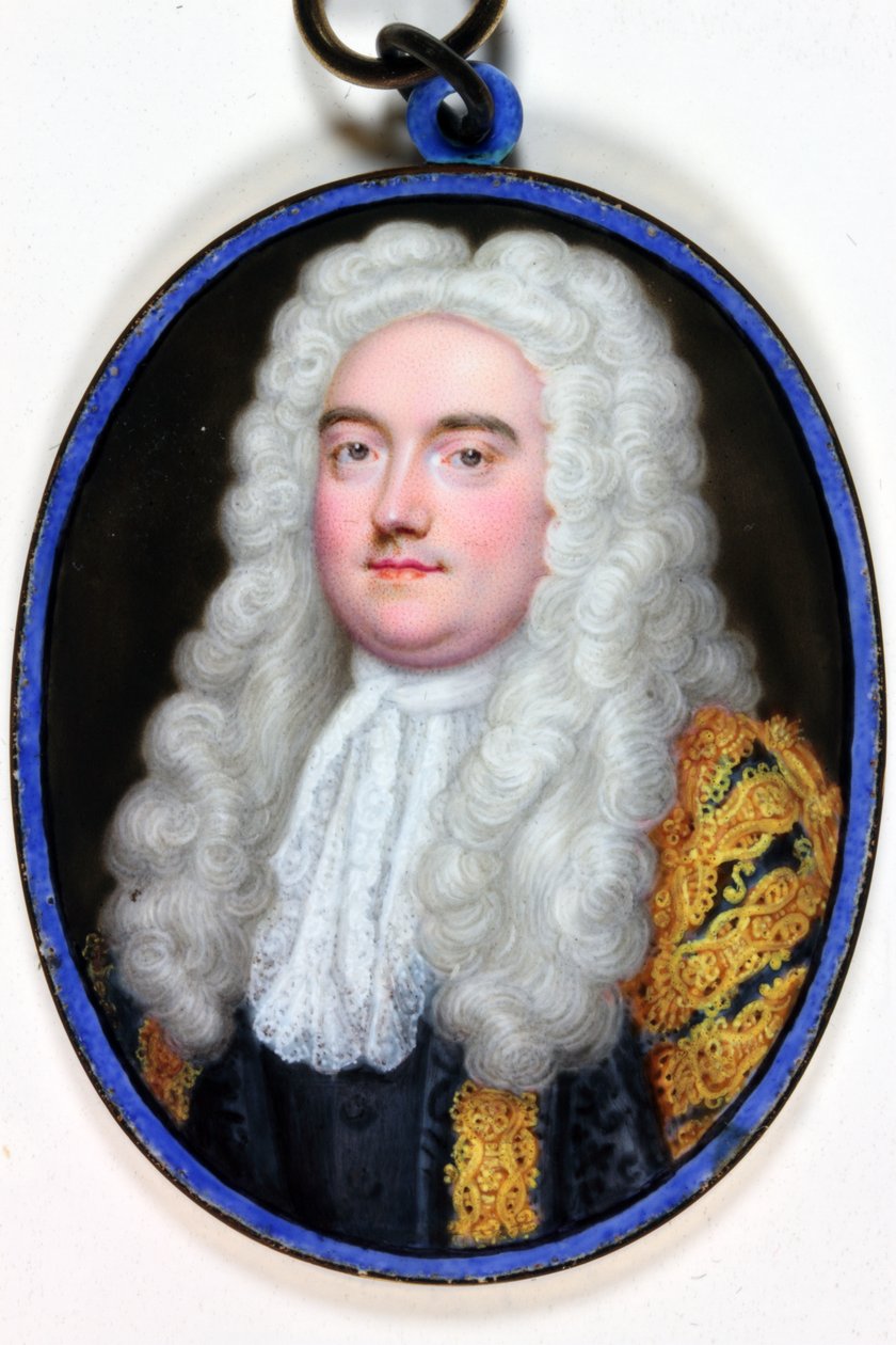 John Verney卷轴大师，1739年（珐琅） 作者 克里斯蒂安·弗里德里希·辛克