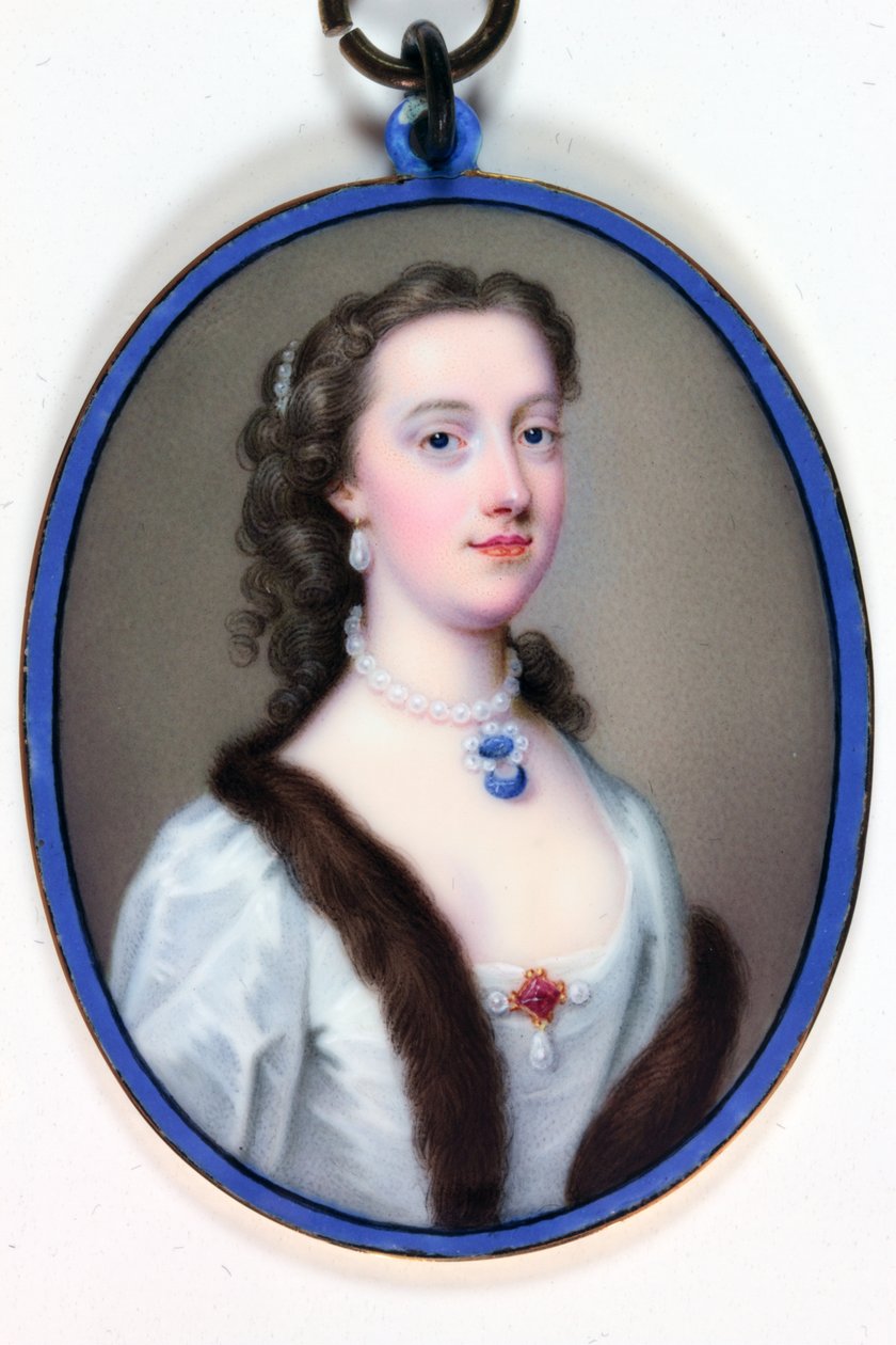 Lady Margaret Cavendish-Holles-Harley，波特兰公爵夫人（珐琅） 作者 克里斯蒂安·弗里德里希·辛克