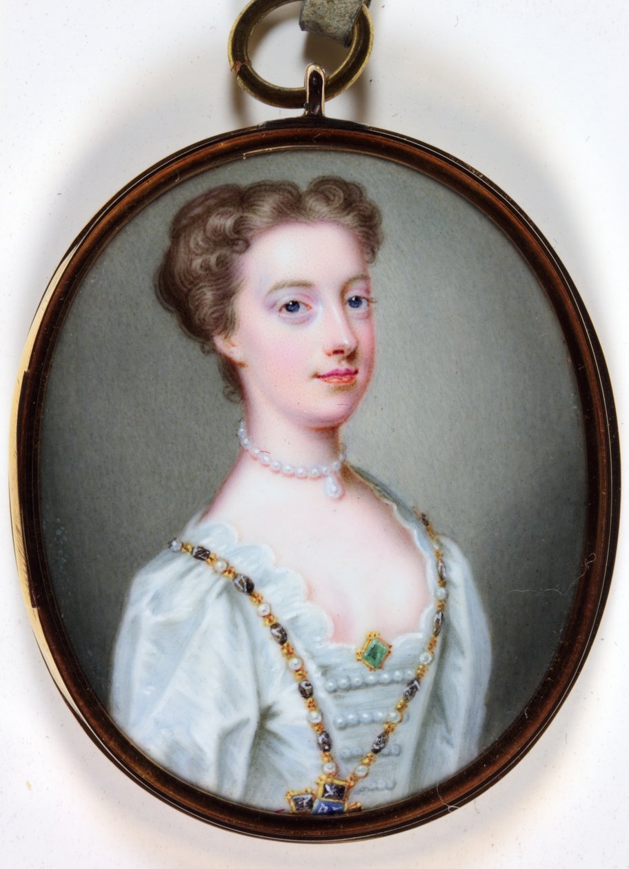 Lady Margaret Cavendish Holles Harley（珐琅） 作者 克里斯蒂安·弗里德里希·辛克
