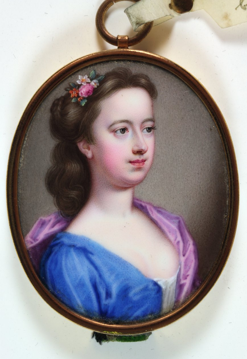 Lady Margaret Cavendish Holles Harley，1733年（珐琅） 作者 克里斯蒂安·弗里德里希·辛克