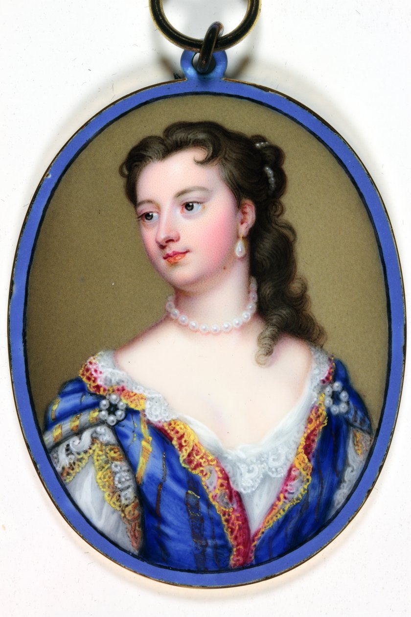 Mary Wortley Montagu女士（珐琅） 作者 克里斯蒂安·弗里德里希·辛克
