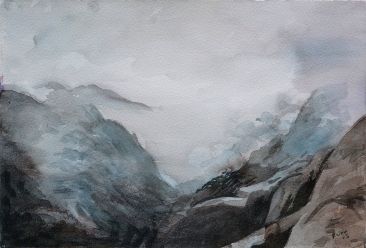 云亭，2015（纸上水彩） 作者 克里斯蒂安·福尔