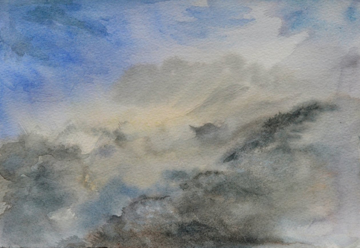 云寺，2015（纸上水彩） 作者 克里斯蒂安·福尔