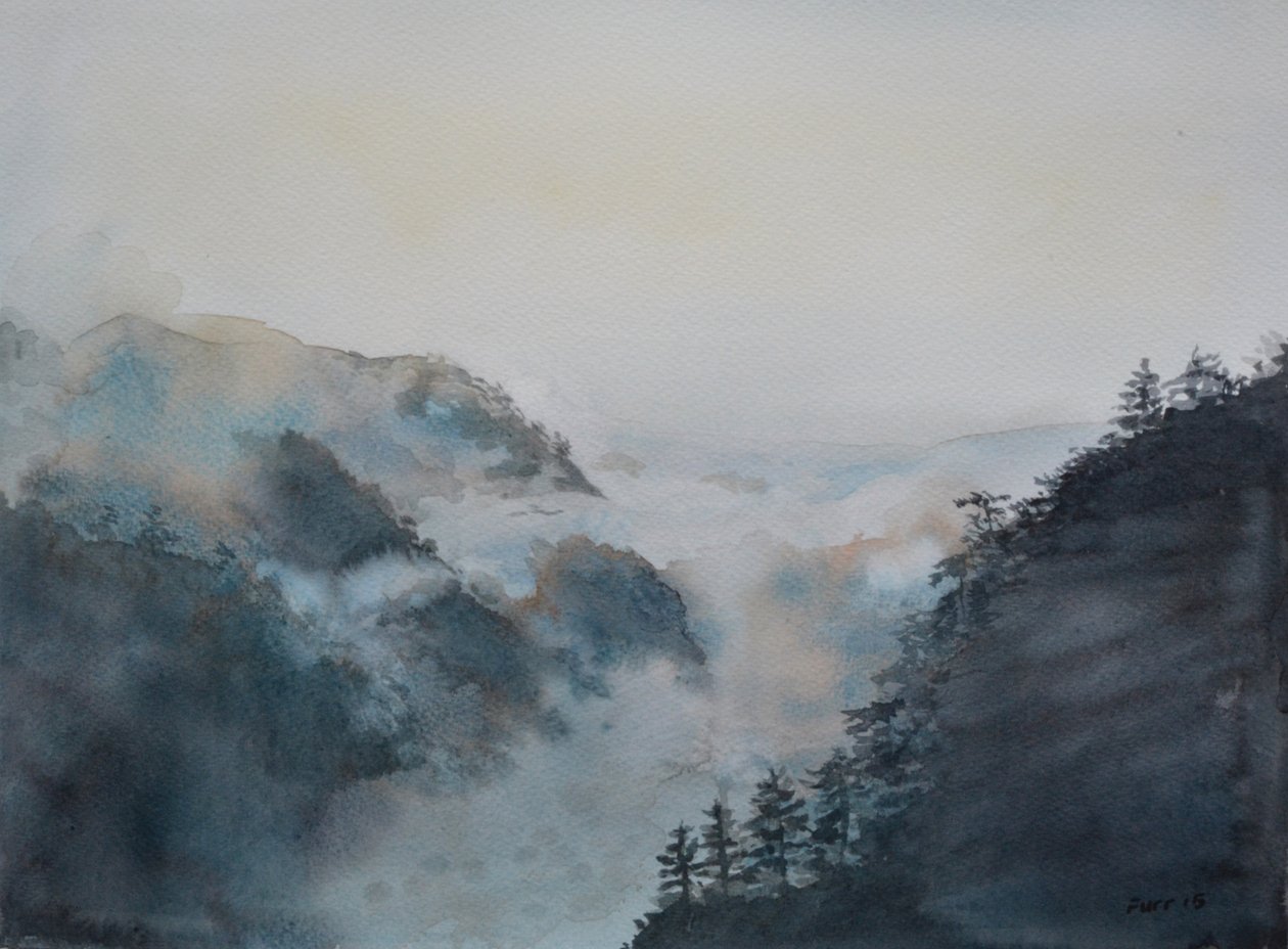 天海--抵达，2015（纸上水彩） 作者 克里斯蒂安·福尔