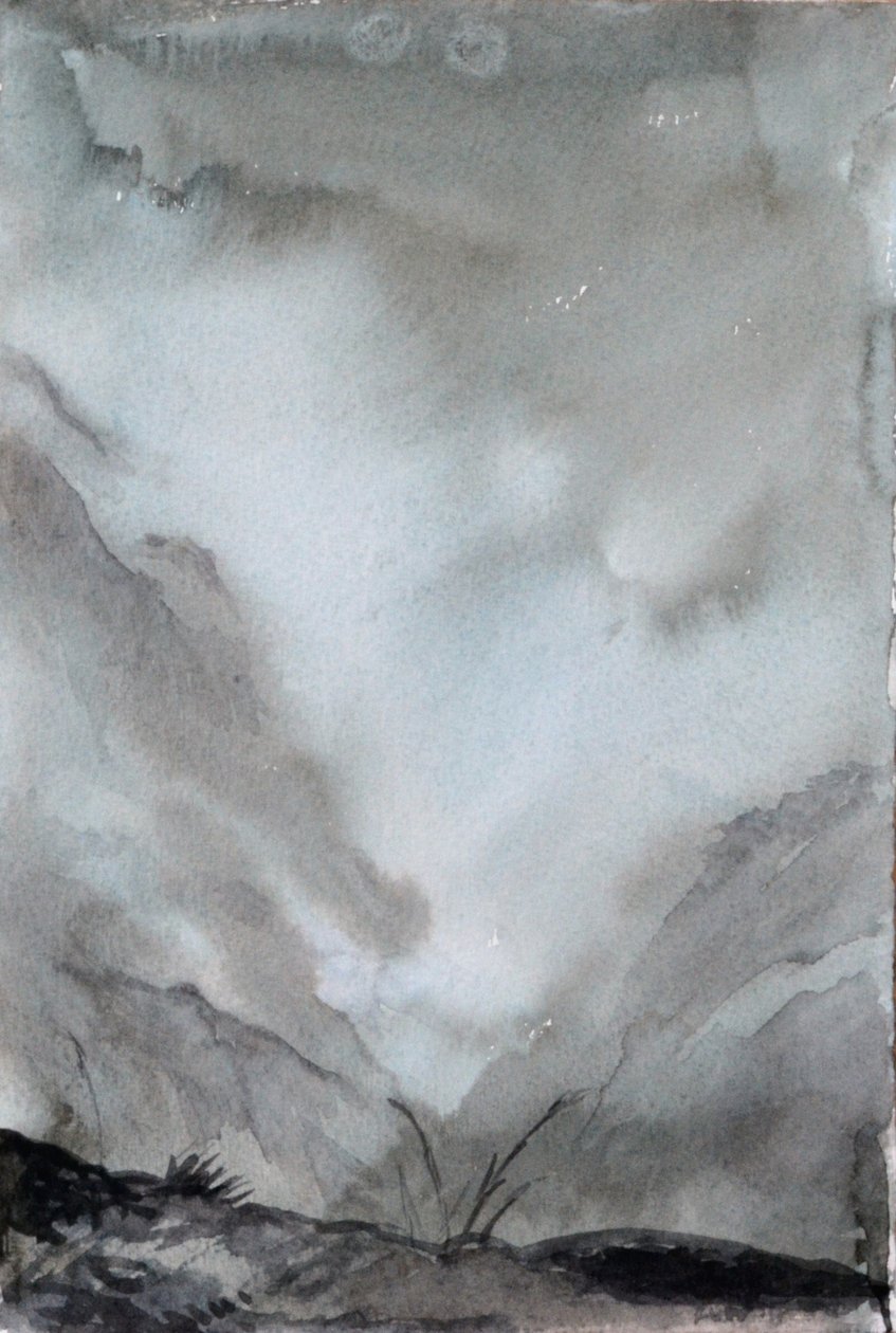 雾谷》，2015 年（纸上水彩） 作者 克里斯蒂安·福尔