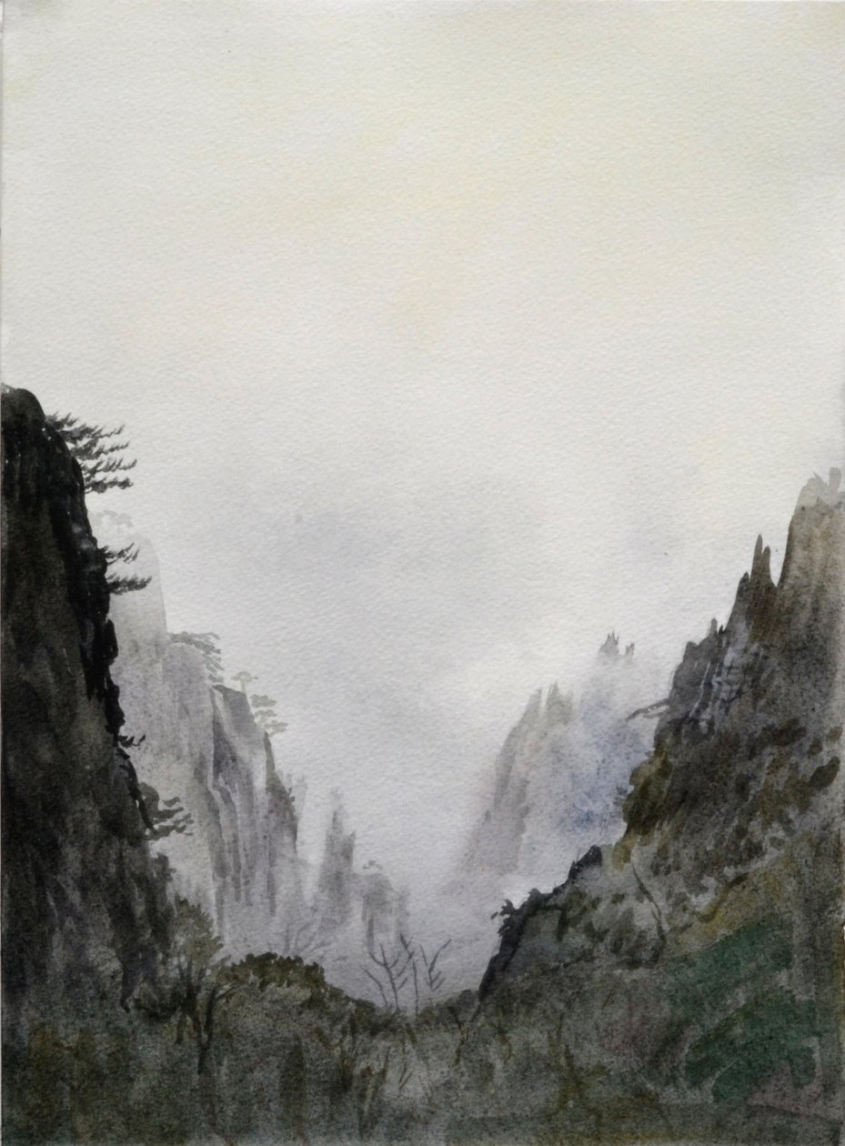 开始相信》，2015 年（纸上水彩） 作者 克里斯蒂安·福尔