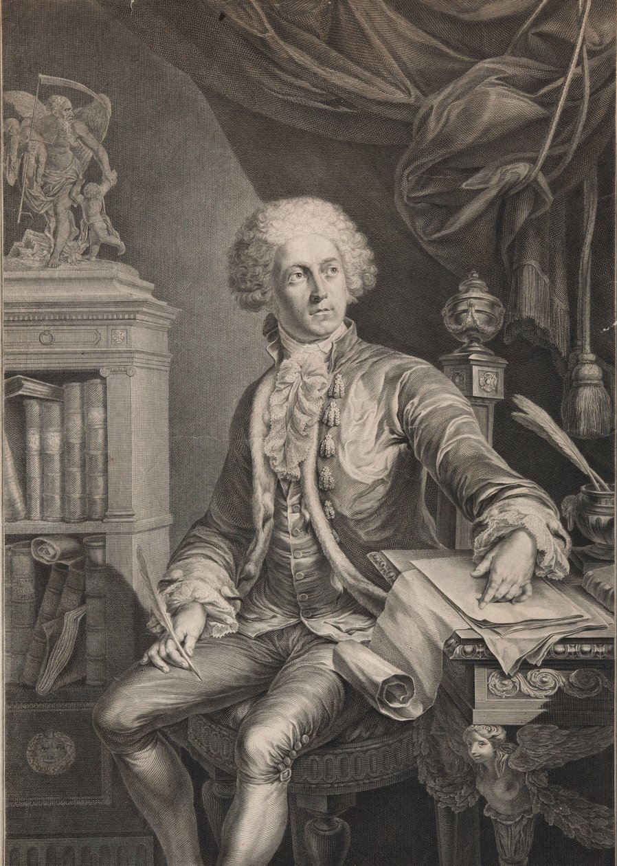 Alexander Michaylovich Belosselsky-Belozersky王子的肖像，1752-1809，18世纪最后一刻 作者 克里斯蒂安·戈特利布·舒尔茨