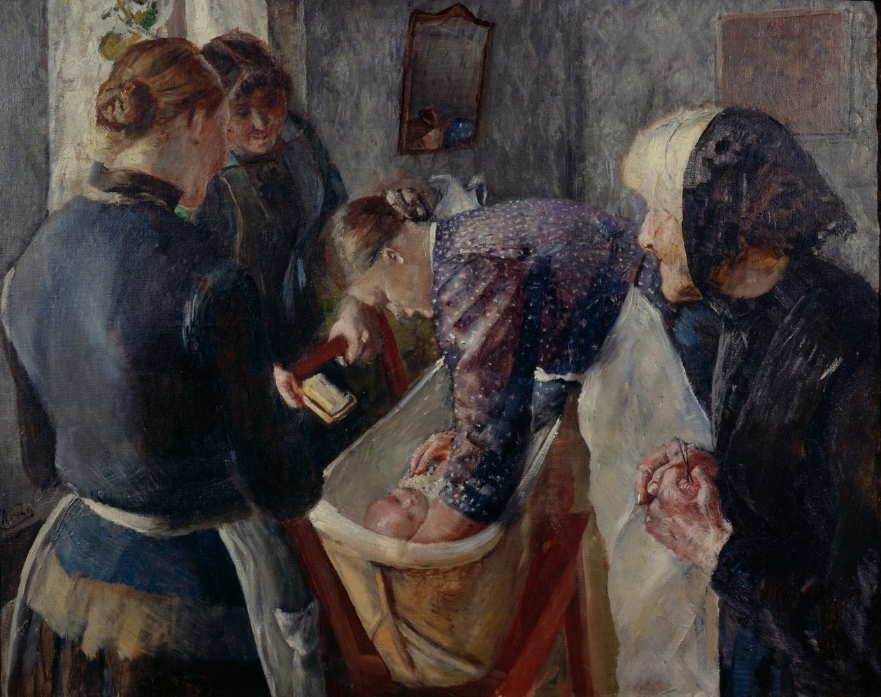 在浴缸里 作者 克里斯蒂安·克罗格（Christian Krohg）