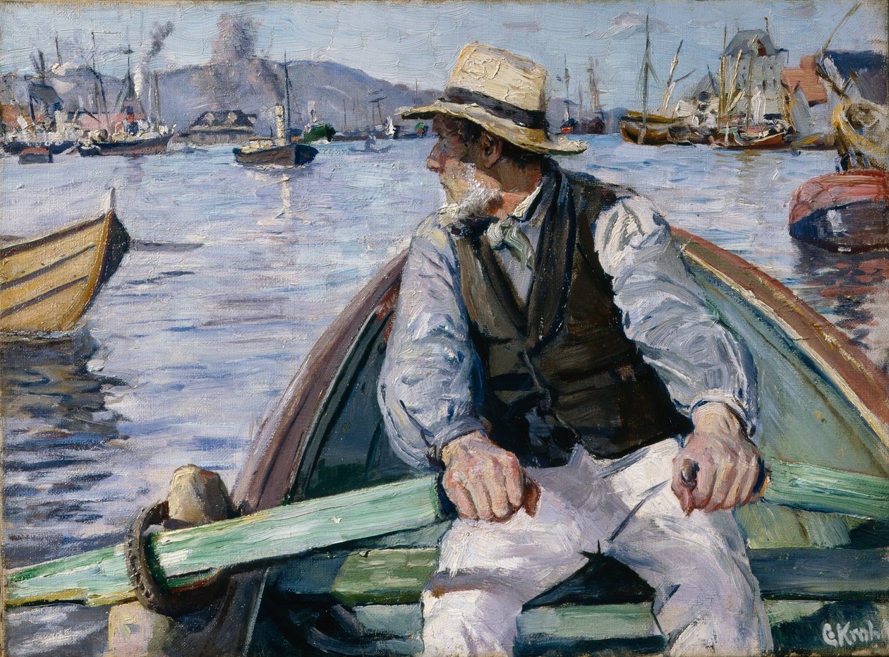 向前看，卑尔根湾 作者 克里斯蒂安·克罗格（Christian Krohg）
