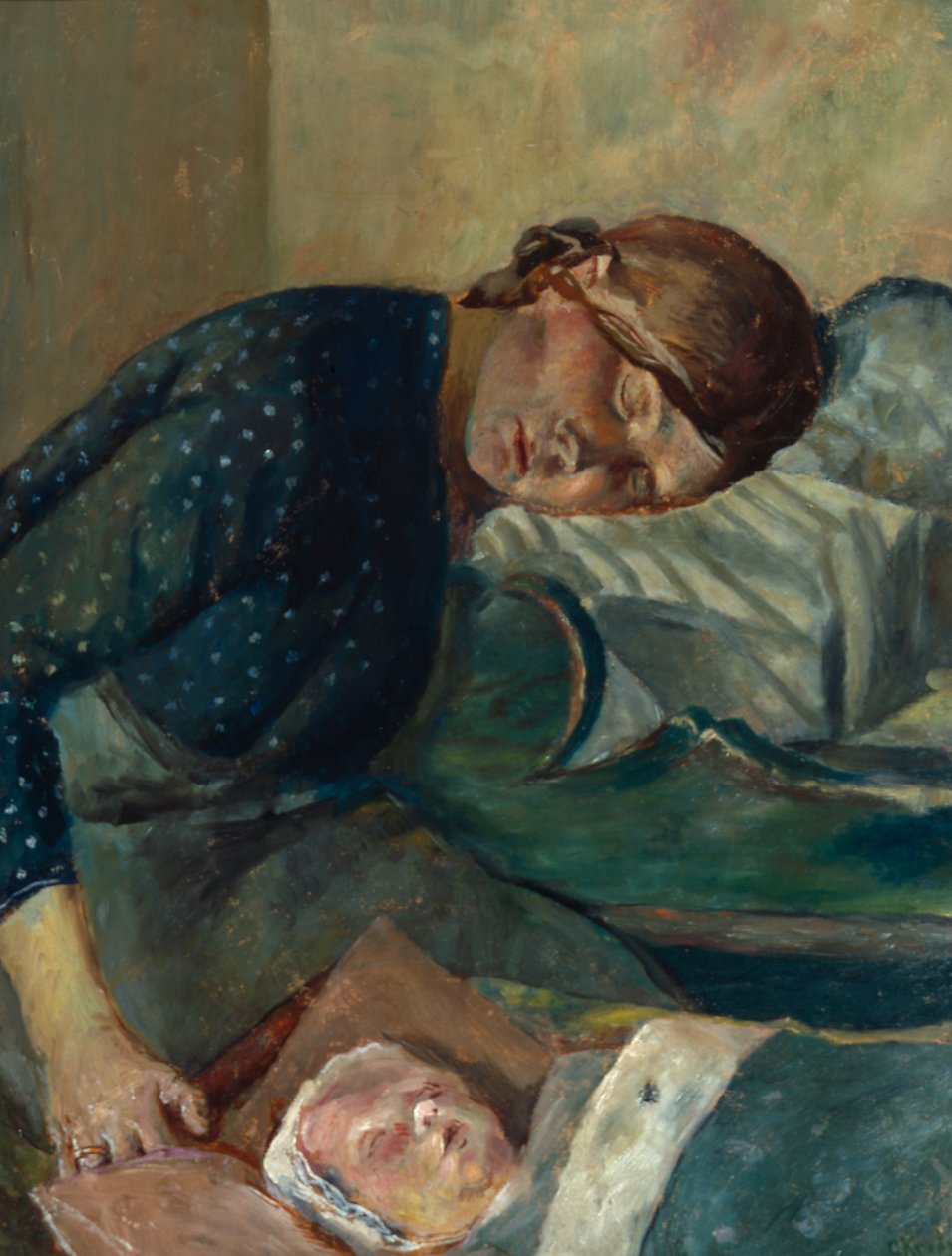 母亲与孩子（绘画） 作者 克里斯蒂安·克罗格（Christian Krohg）
