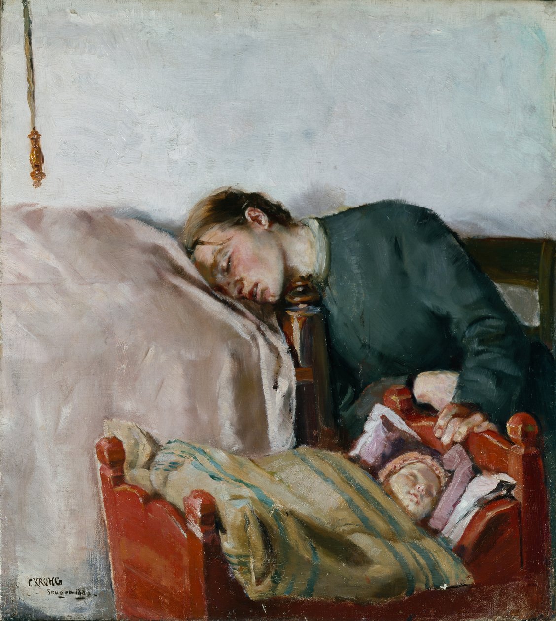 母亲和孩子 作者 克里斯蒂安·克罗格（Christian Krohg）