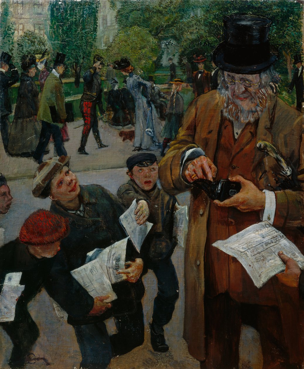 报童 作者 克里斯蒂安·克罗格（Christian Krohg）