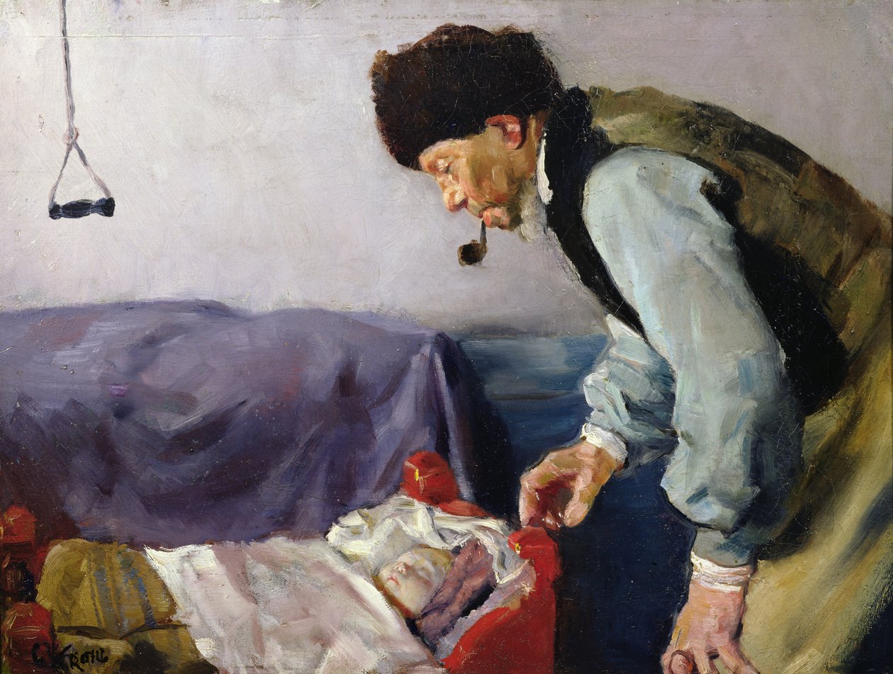 尼尔斯-海赫德和小索菲斯 作者 克里斯蒂安·克罗格（Christian Krohg）