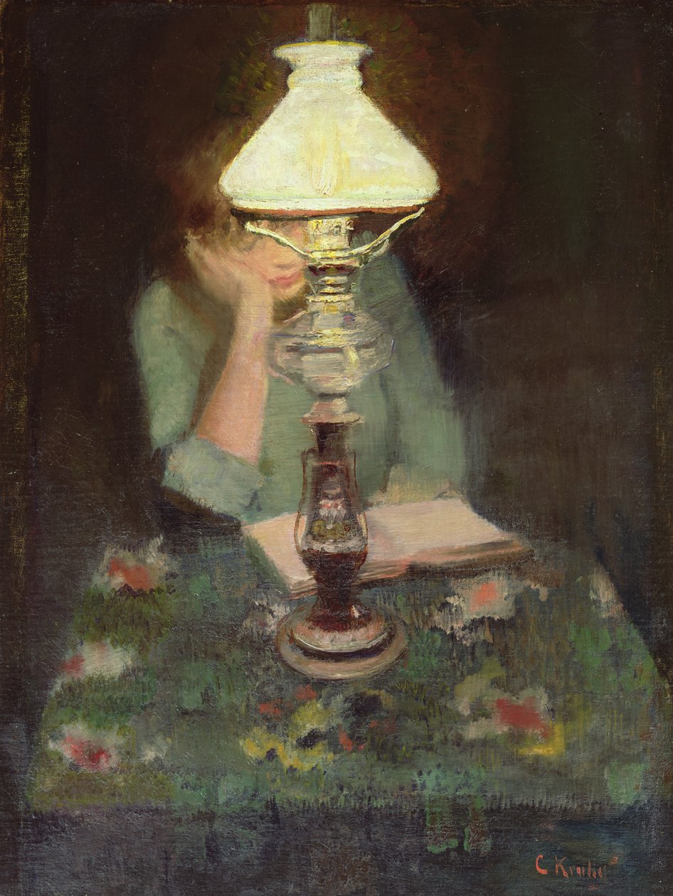 带灯的织田（油画） 作者 克里斯蒂安·克罗格（Christian Krohg）